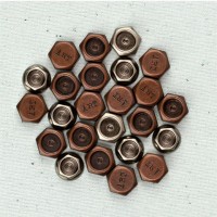 Металлические украшения Hexagons 18шт от Prima Marketing 